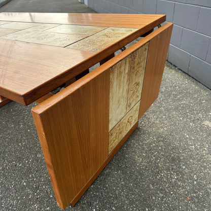 Rare MCM Danish Teak & Tile Dining Table – Poul H. Poulsen for Gangsø Møbler