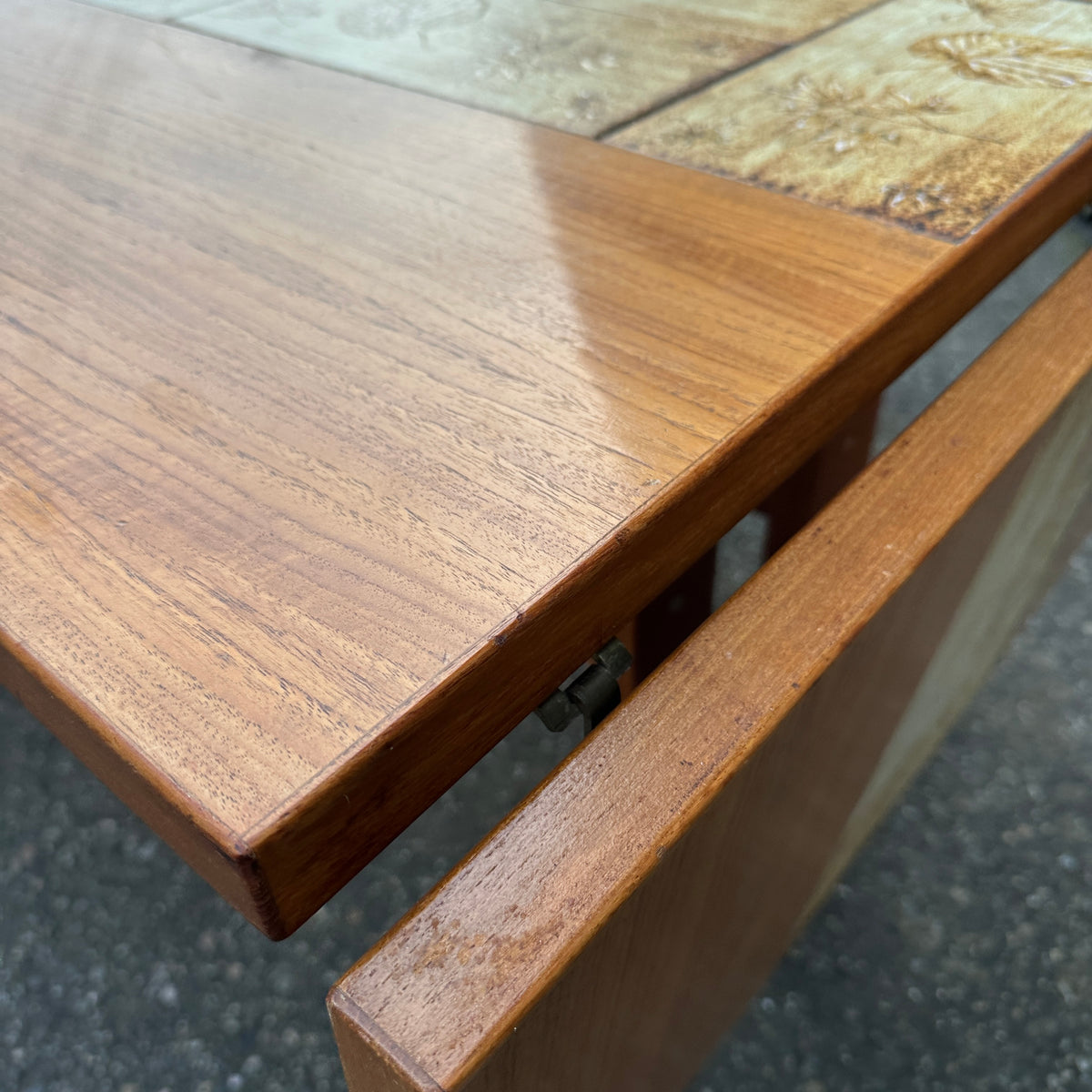 Rare MCM Danish Teak & Tile Dining Table – Poul H. Poulsen for Gangsø Møbler