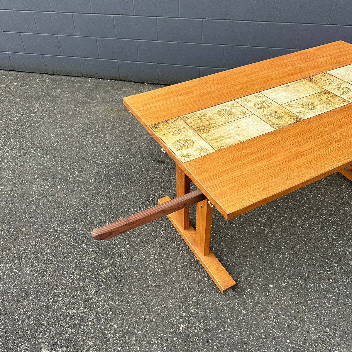 Rare MCM Danish Teak & Tile Dining Table – Poul H. Poulsen for Gangsø Møbler