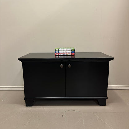 Black Storage Cabinet/Bench