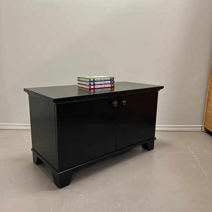 Black Storage Cabinet/Bench
