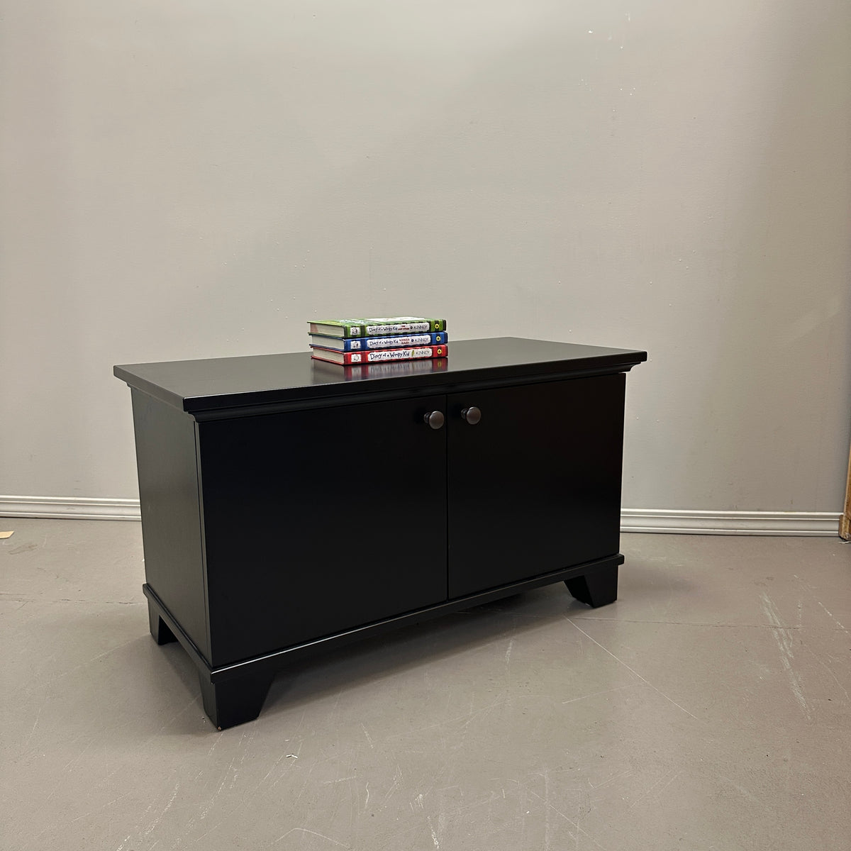 Black Storage Cabinet/Bench