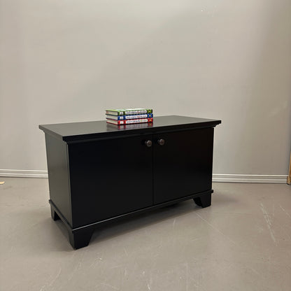 Black Storage Cabinet/Bench