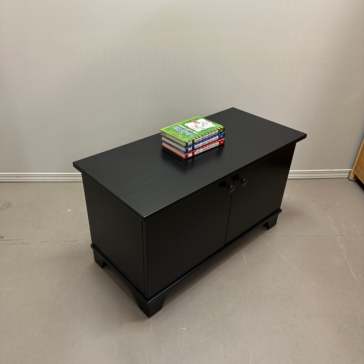 Black Storage Cabinet/Bench