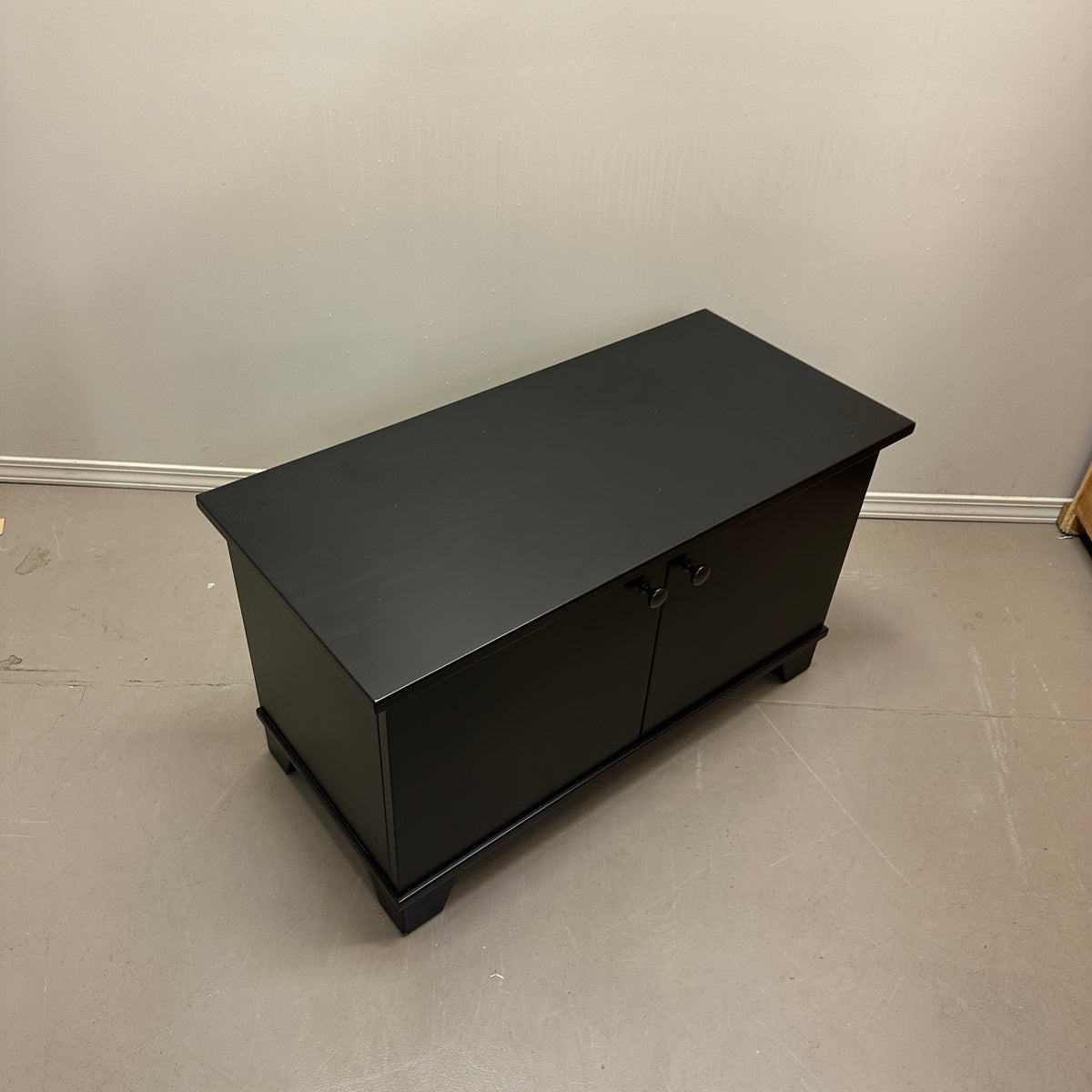 Black Storage Cabinet/Bench