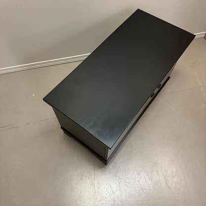 Black Storage Cabinet/Bench