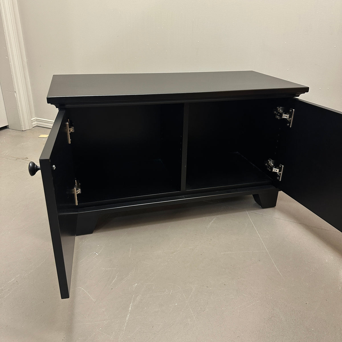 Black Storage Cabinet/Bench