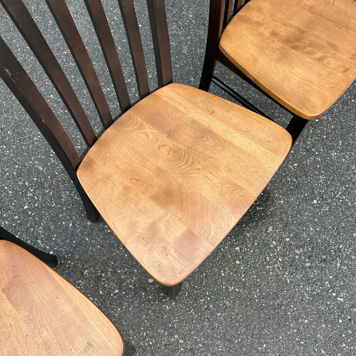 Canadel Solid Wood Dining Chairs (x4)