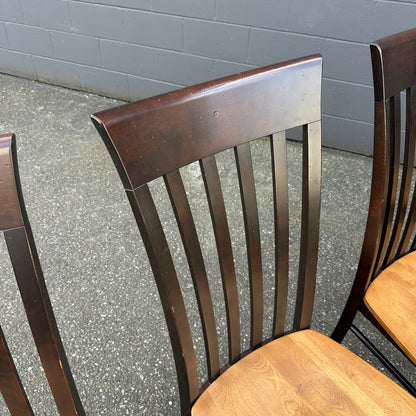 Canadel Solid Wood Dining Chairs (x4)