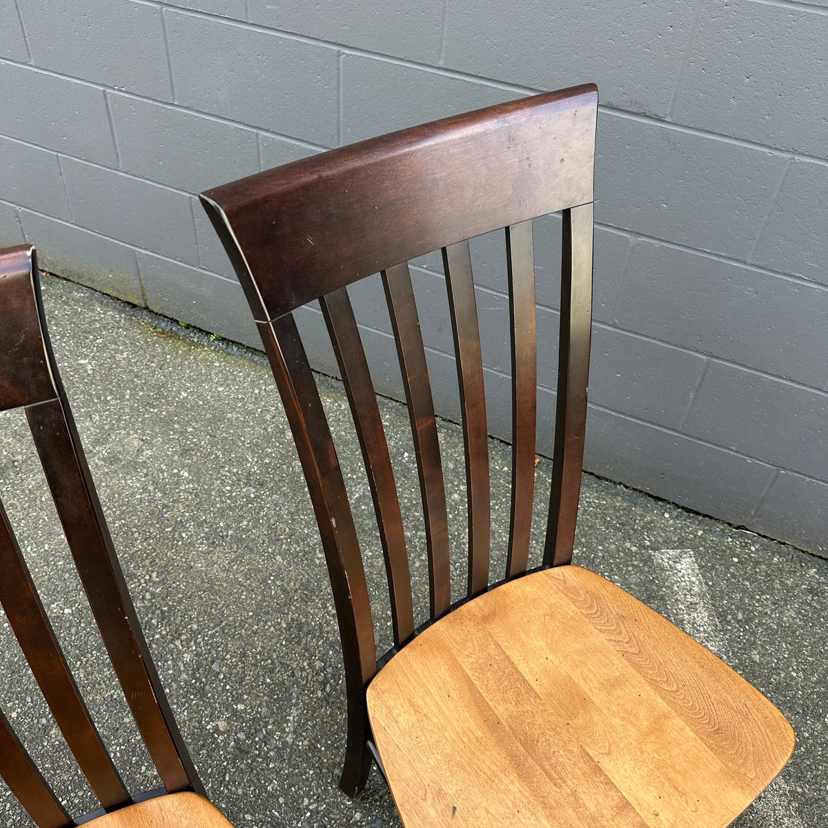 Canadel Solid Wood Dining Chairs (x4)