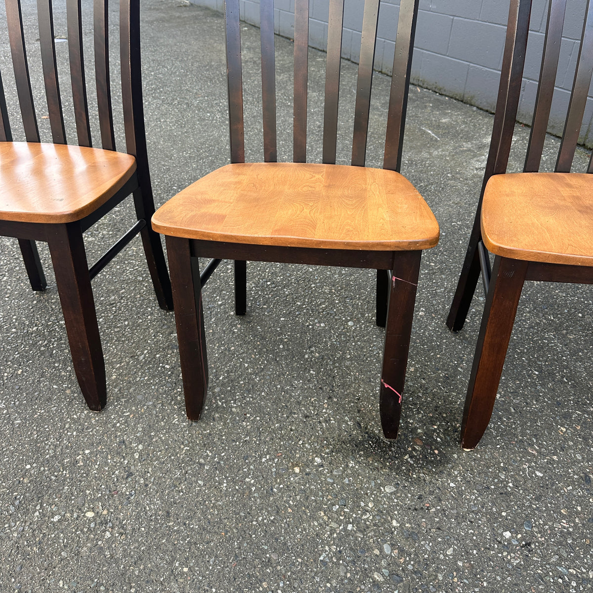 Canadel Solid Wood Dining Chairs (x4)