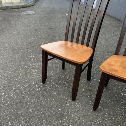 Canadel Solid Wood Dining Chairs (x4)