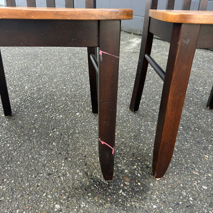 Canadel Solid Wood Dining Chairs (x4)