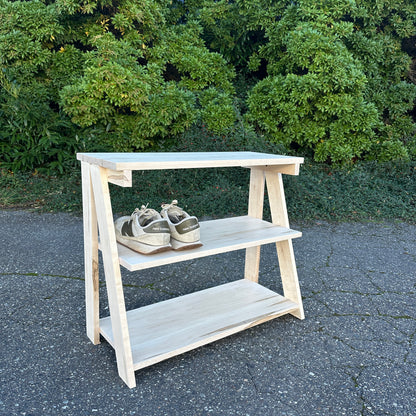 Solid Maple Shoe Rack - Locally Built