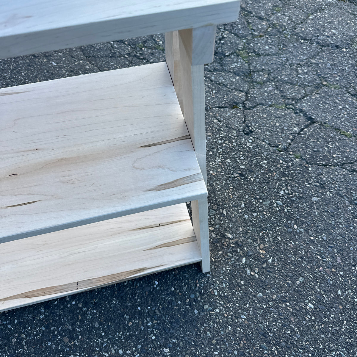 Solid Maple Shoe Rack - Locally Built