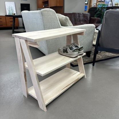 Solid Maple Shoe Rack - Locally Built