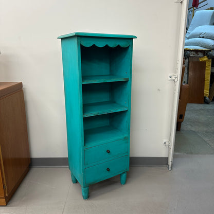 Turquoise Tall Little Cabinet