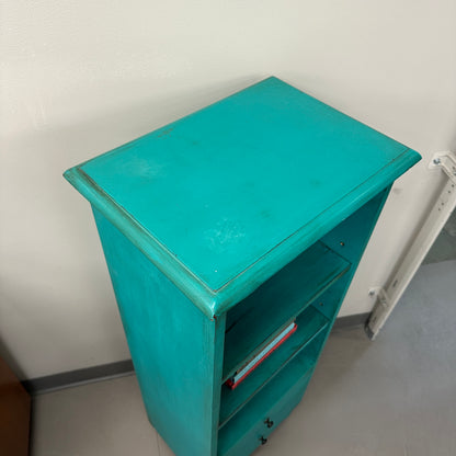 Turquoise Tall Little Cabinet