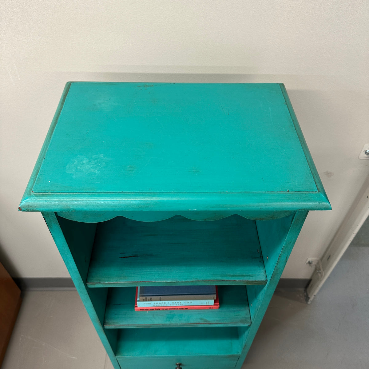 Turquoise Tall Little Cabinet