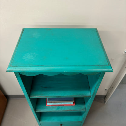 Turquoise Tall Little Cabinet