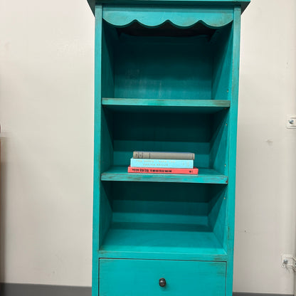 Turquoise Tall Little Cabinet