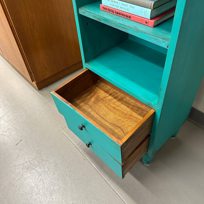 Turquoise Tall Little Cabinet