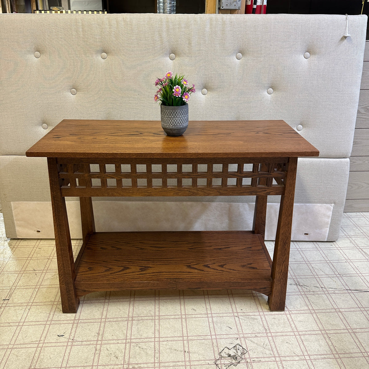 Solid Oak Console Table