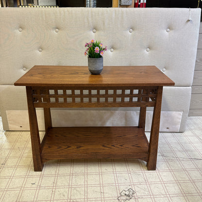 Solid Oak Console Table