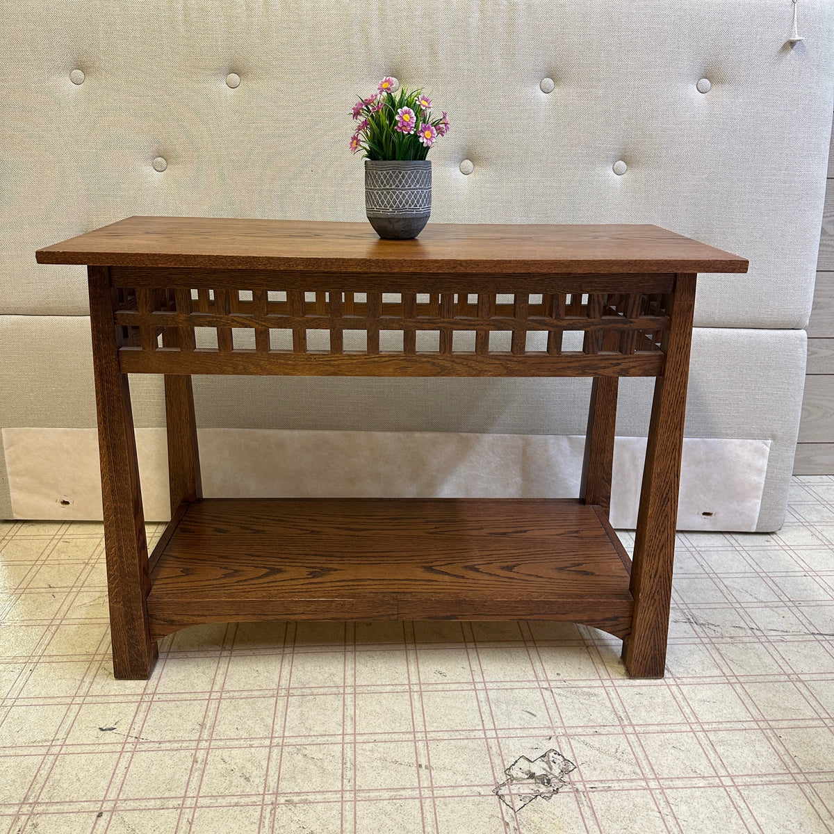 Solid Oak Console Table