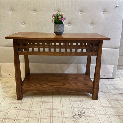 Solid Oak Console Table