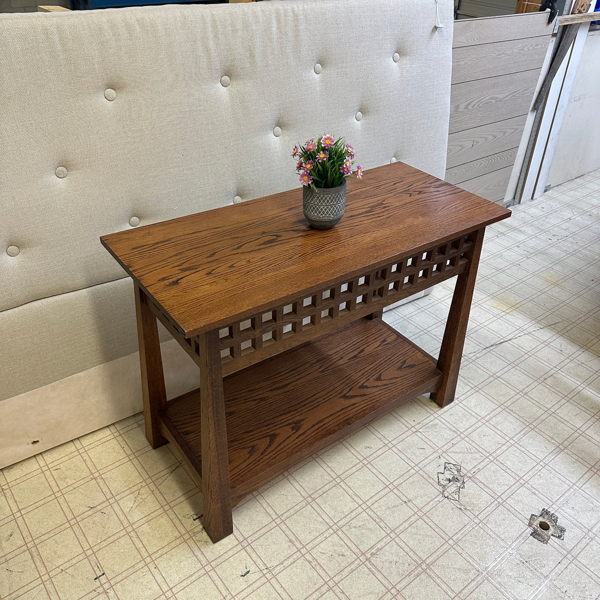 Solid Oak Console Table
