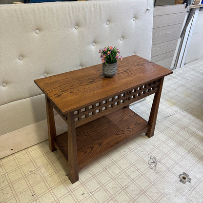 Solid Oak Console Table