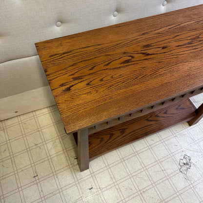 Solid Oak Console Table