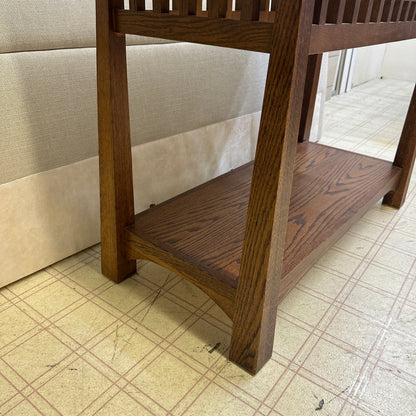 Solid Oak Console Table