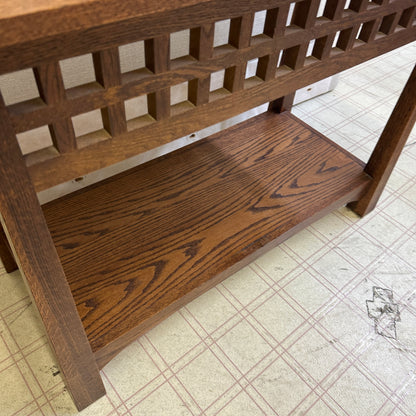 Solid Oak Console Table