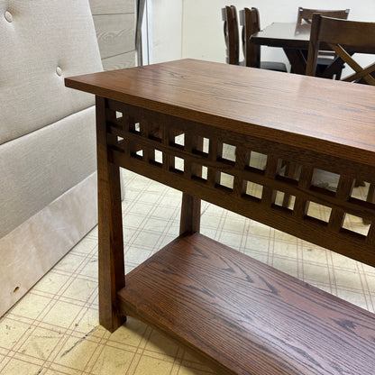 Solid Oak Console Table