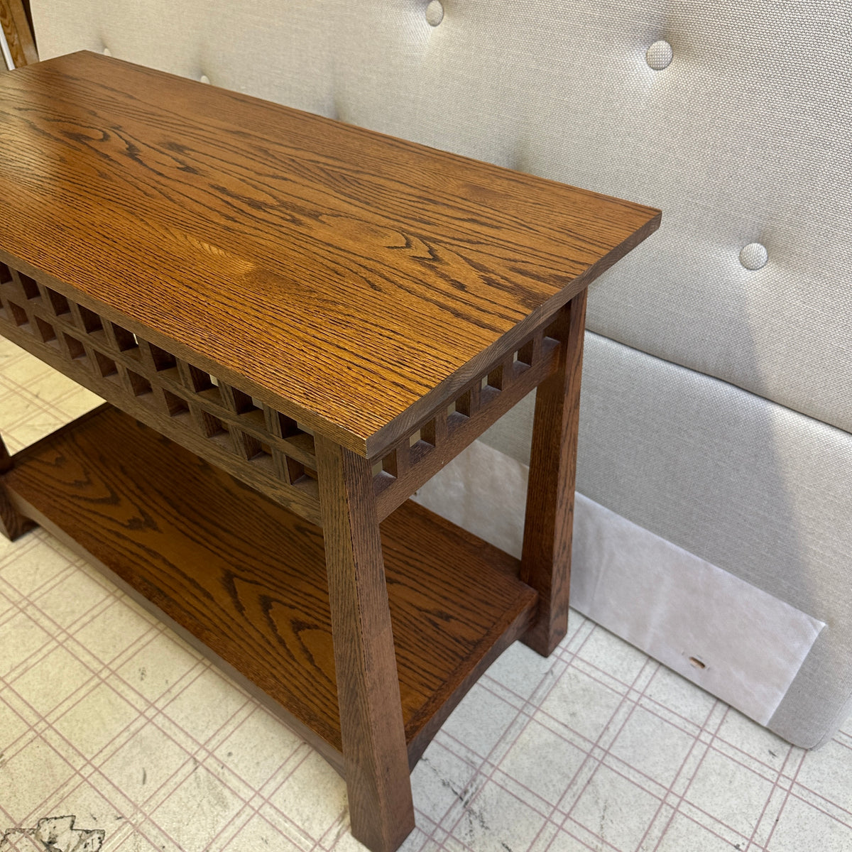 Solid Oak Console Table