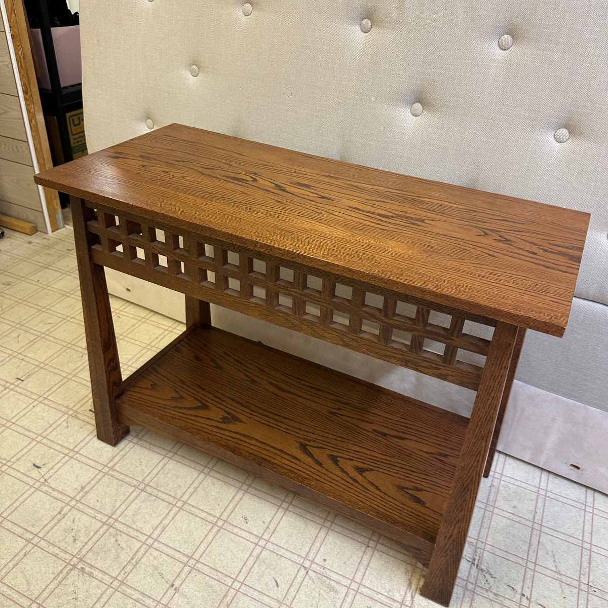 Solid Oak Console Table
