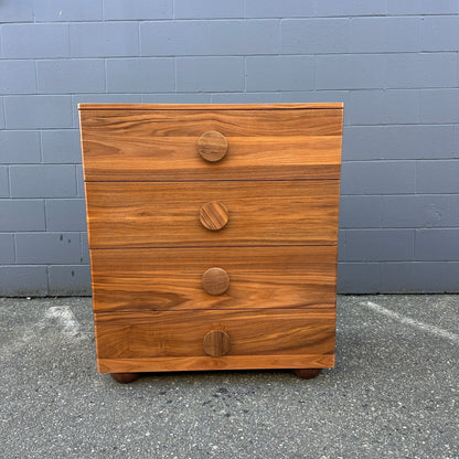 Walnut MCM style Highboy Dresser