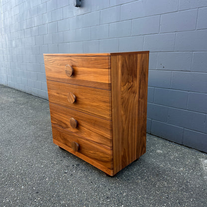 Walnut MCM style Highboy Dresser