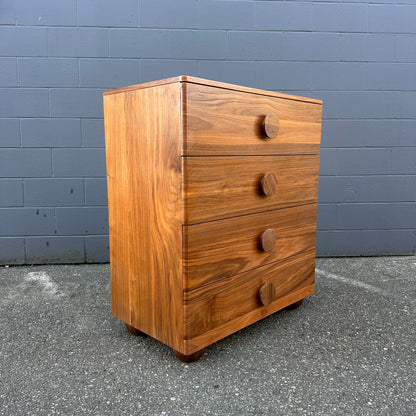 Walnut MCM style Highboy Dresser