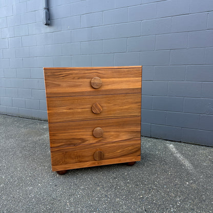 Walnut MCM style Highboy Dresser