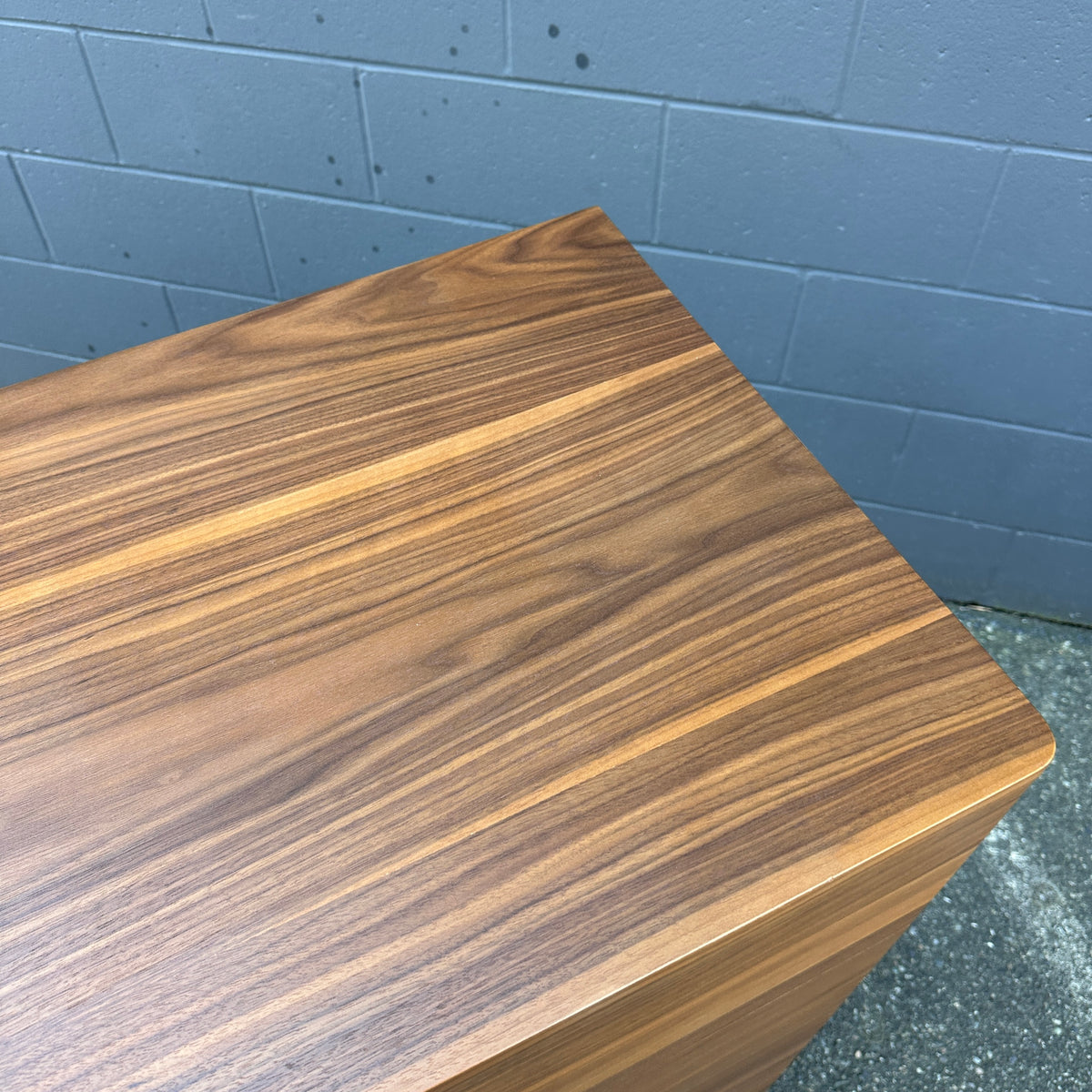 Walnut MCM style Highboy Dresser