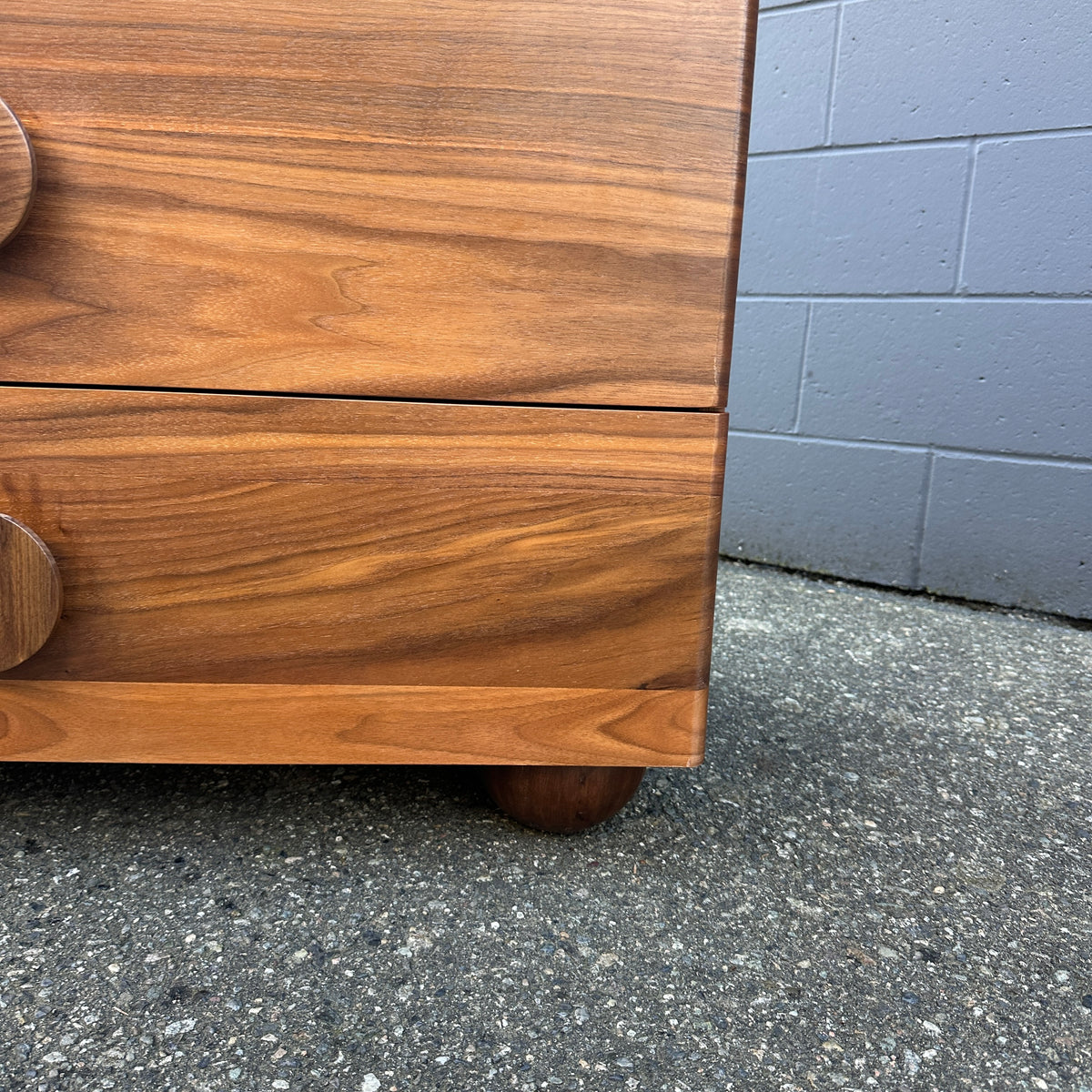 Walnut MCM style Highboy Dresser
