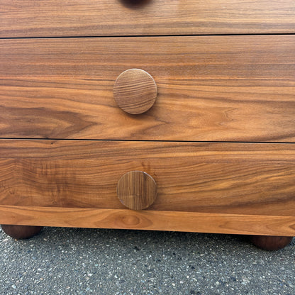 Walnut MCM style Highboy Dresser