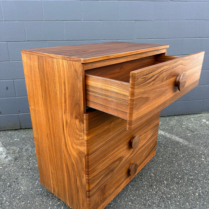 Walnut MCM style Highboy Dresser