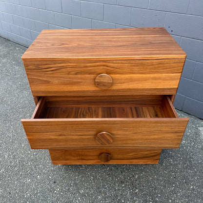 Walnut MCM style Highboy Dresser