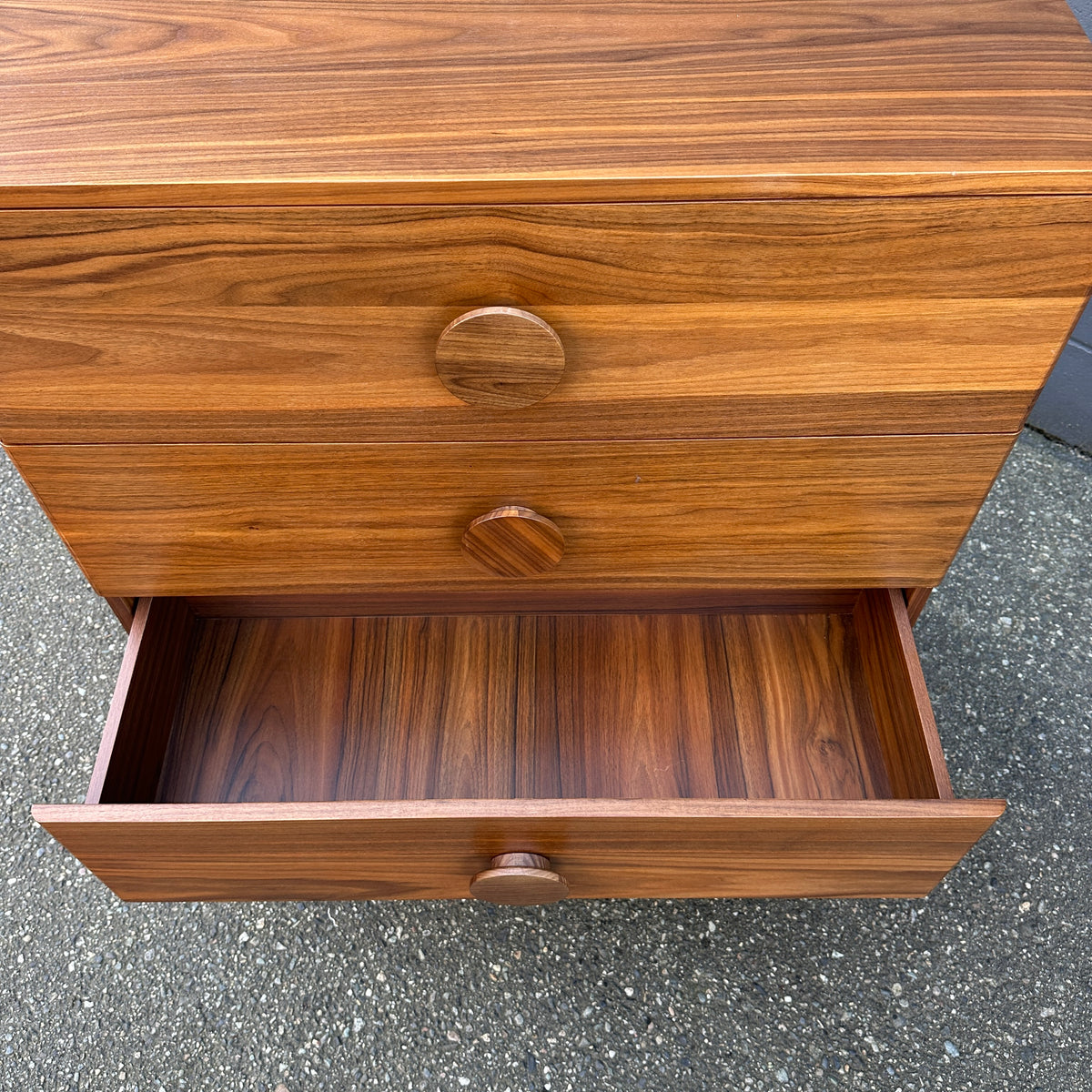 Walnut MCM style Highboy Dresser
