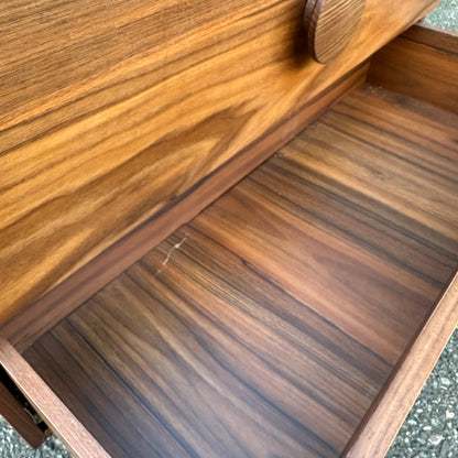 Walnut MCM style Highboy Dresser