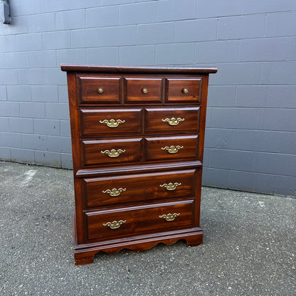 Vintage Palliser 5 Drawers Highboy Dresser